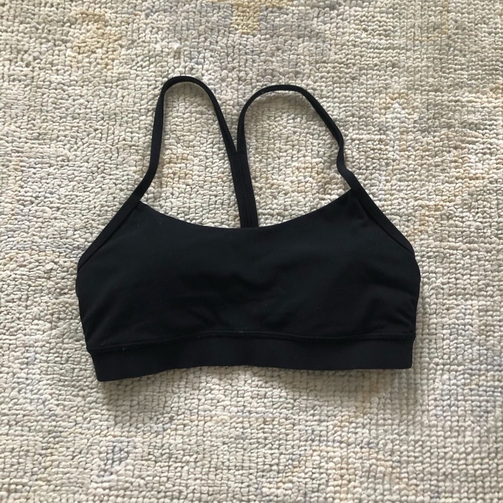 Black LULULEMON flow y bra